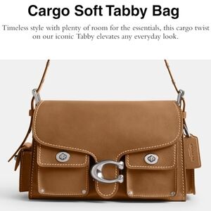 Coach Cargo Soft Tabby Bag - Brown
